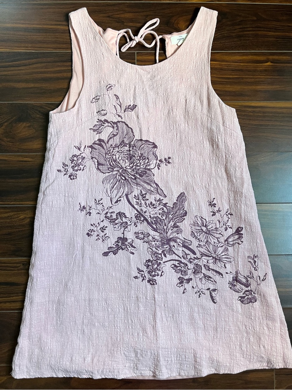 entro Blush Pink Sleeveless Floral Mini Dress, S, EUC